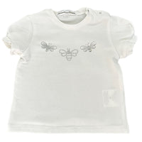 t-shirt fille GYMP blanc, 68 cm, 6 mois