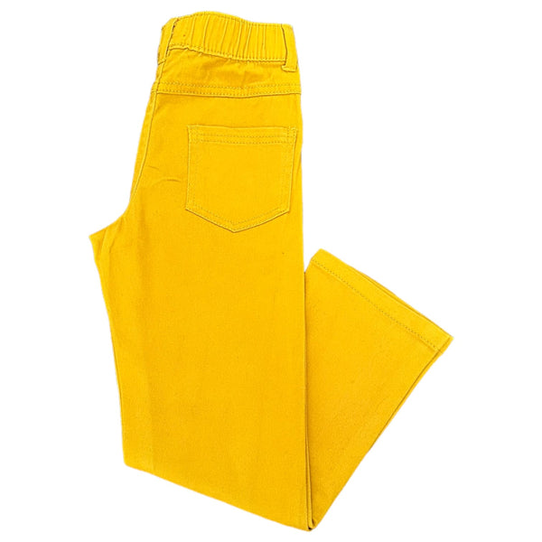 jeans stretch TISSAIA jaune garçon 116 cm