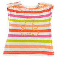 t-shirt fille orange ORCHESTRA 74 cm