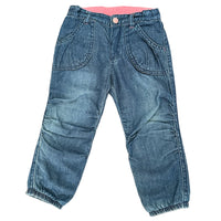 pantalon jeans baggy bleu fille HEMA 86 cm 24 mois